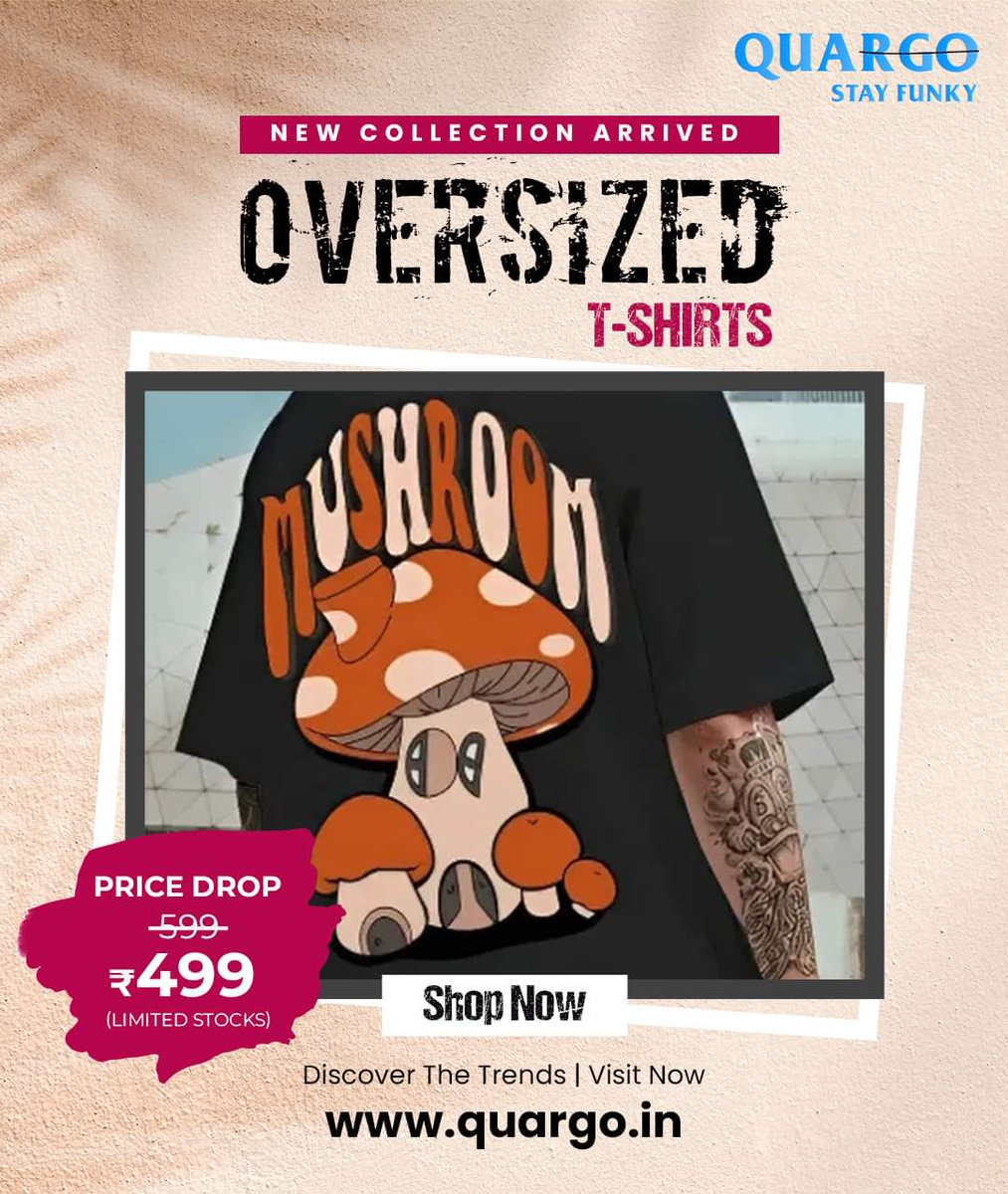 quargo_'s tweet photo. New #oversized T-Shirts Collection is here. GET These into your wardrobe. Shipping available in Pan India, Cash On Delivery.  Visit https://t.co/eFpeSkpjRw https://t.co/fZVD4G5a19