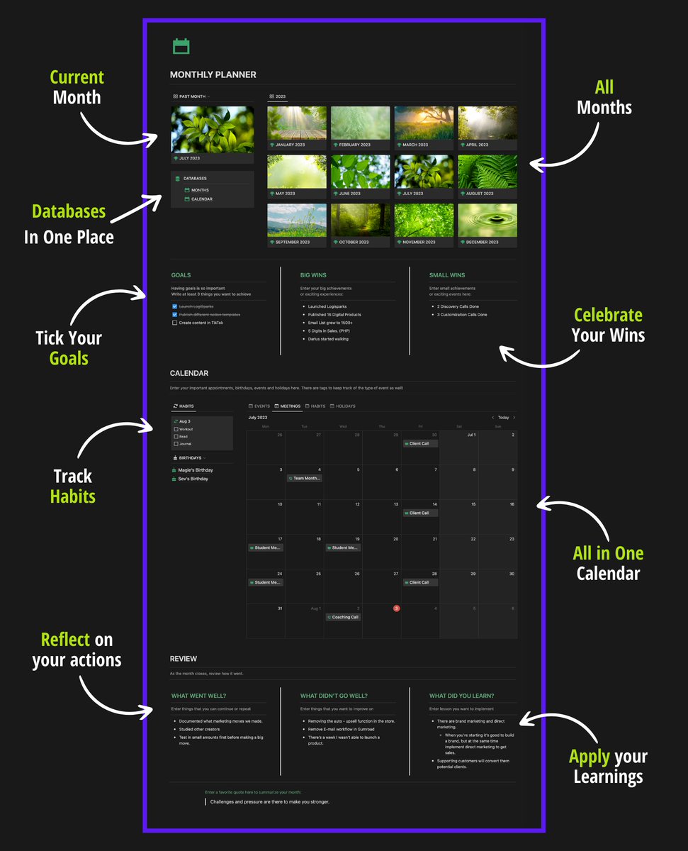 Giving away this monthly planner template as a motivational boost to crush it this month!

Steps to get the link:
1. Follow Me (So that I can DM you)
2. Like &amp; Repost
3. Reply "Done"