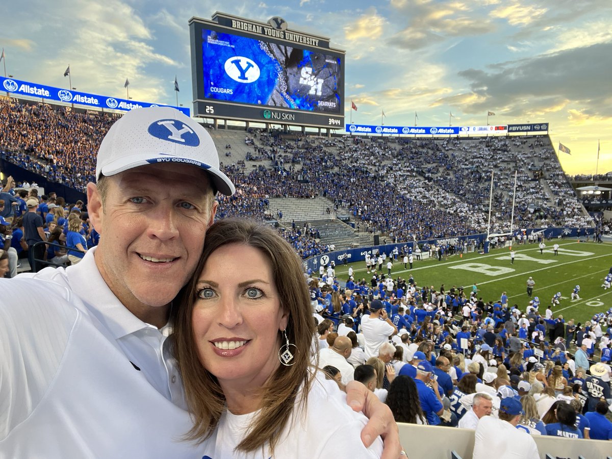 GoffShawn's tweet photo. Cougar fans it’s time!! BIG12 Football is finally here!! Let’s GO Cougs!! #BYUFootball #LoyalStrongandTrue https://t.co/8bgOeKmZwG
