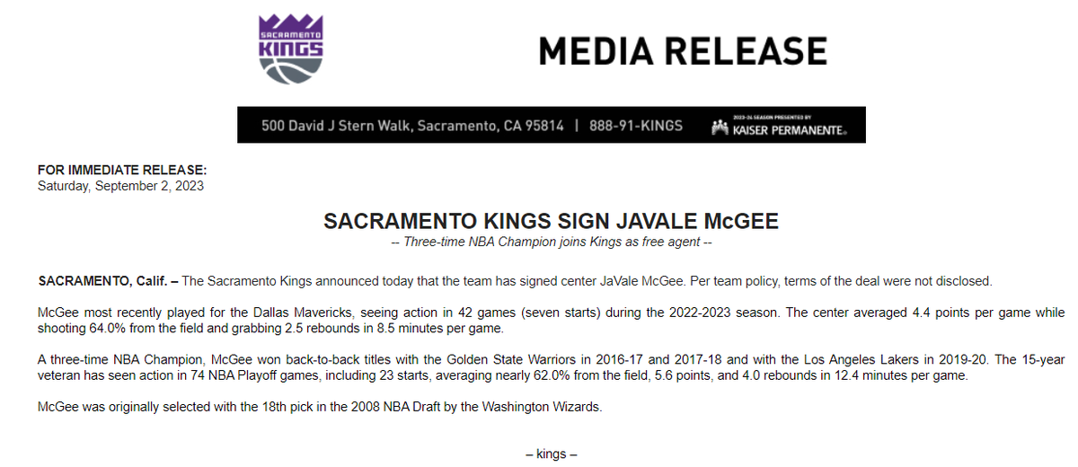 Roster battle brewing after Kings bring back center Neemias Queta