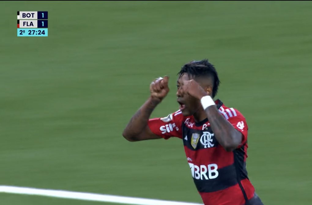 Pesgrau's tweet photo. Que golaço do Bruno Henrique e ainda meteu o chororô kkkkkkkkkkkkkkk https://t.co/IeyfXrctwo