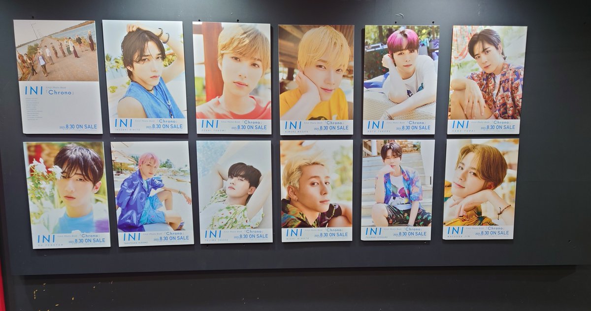 INI 】 INI初となる写真集「Chrono」 5Fにて大展開中📢 🎁下記W特典で