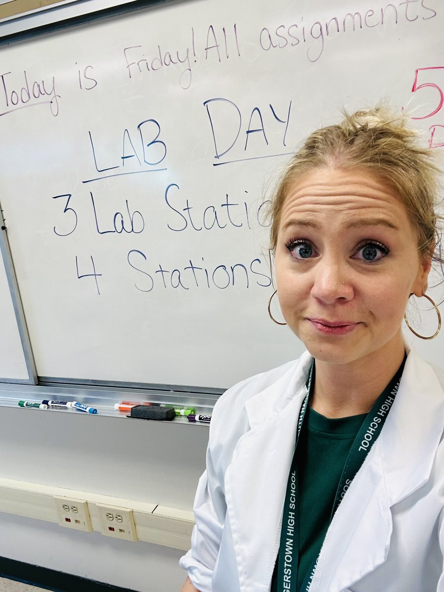 Yesterday was the first lab day of the school year! All the kids enjoyed learning about microscope slides, lab materials, biology careers, and even *gasp* comparing graphs of bacteria populations and their limiting resources! #NerdsMakeTheMoney #WCPS #HighSchoolBiology #SHHS