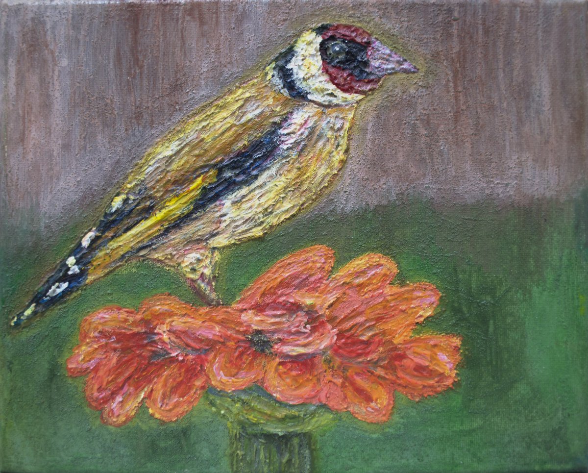 BrianHillNC's tweet photo. ""Goldfinch with Flower"" 10'' x 8'' Acrylic Painting    https://t.co/EOzgeadstA… https://t.co/UUa8r6vTGs………
@EtsySocial
#EtsySocial #GoldFinchpainting #acrylic #painting #Nature #abstractart #originalart #crimsonhillgallery #brianhill #etsypreneur #canvasart #birdpainting https://t.co/1HxfHLKBiN