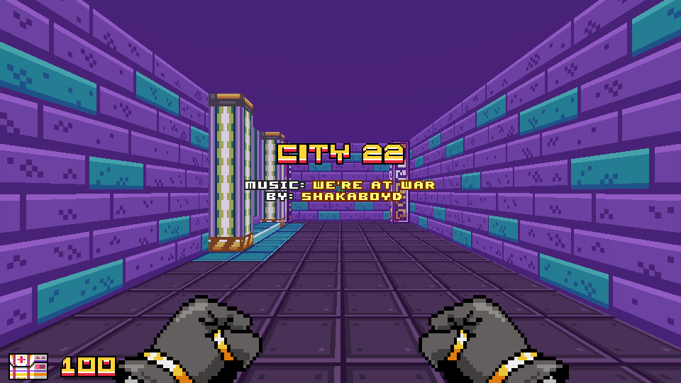 malapetakaDEV's tweet image. Now Level Title &amp;amp; BGM Title + BGM Artist will be displayed on screen every time we enter a new level.

#screenshotsaturday #GZDoom #pixelart #chiptune #gamedev #indiedev