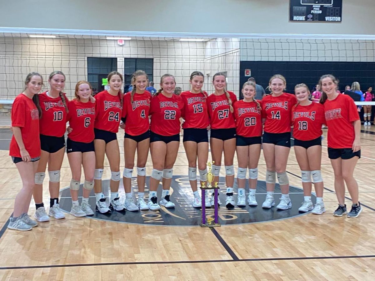 Congratulations to the Lady Devil JV team for winning the Silver Championship at the Battle by the Lake. #BeGreat 4-2 on the day