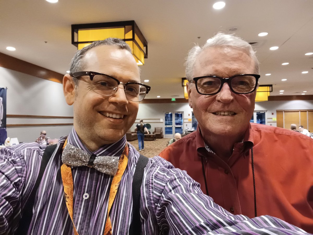 SkiffilyPodcast's tweet photo. The next find in the #cokocon2023 #authorscavengerhunt is @JL_Doty, @GideonMarcus9, and local guest author Bruce Davis. #cokocon https://t.co/xghG7Dko3H