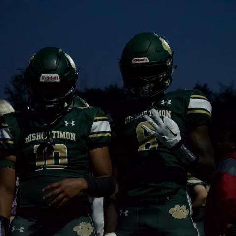 Junior year home opener starting off strong coming off  1-0 with the final score being 56-0 🐾