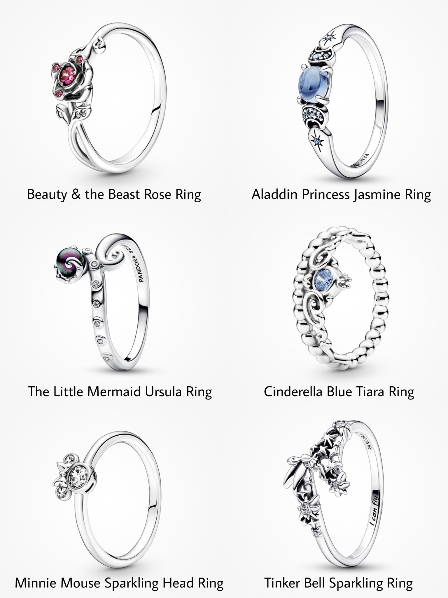 Disney, Aladdin Princess Jasmine Ring, PANDORA