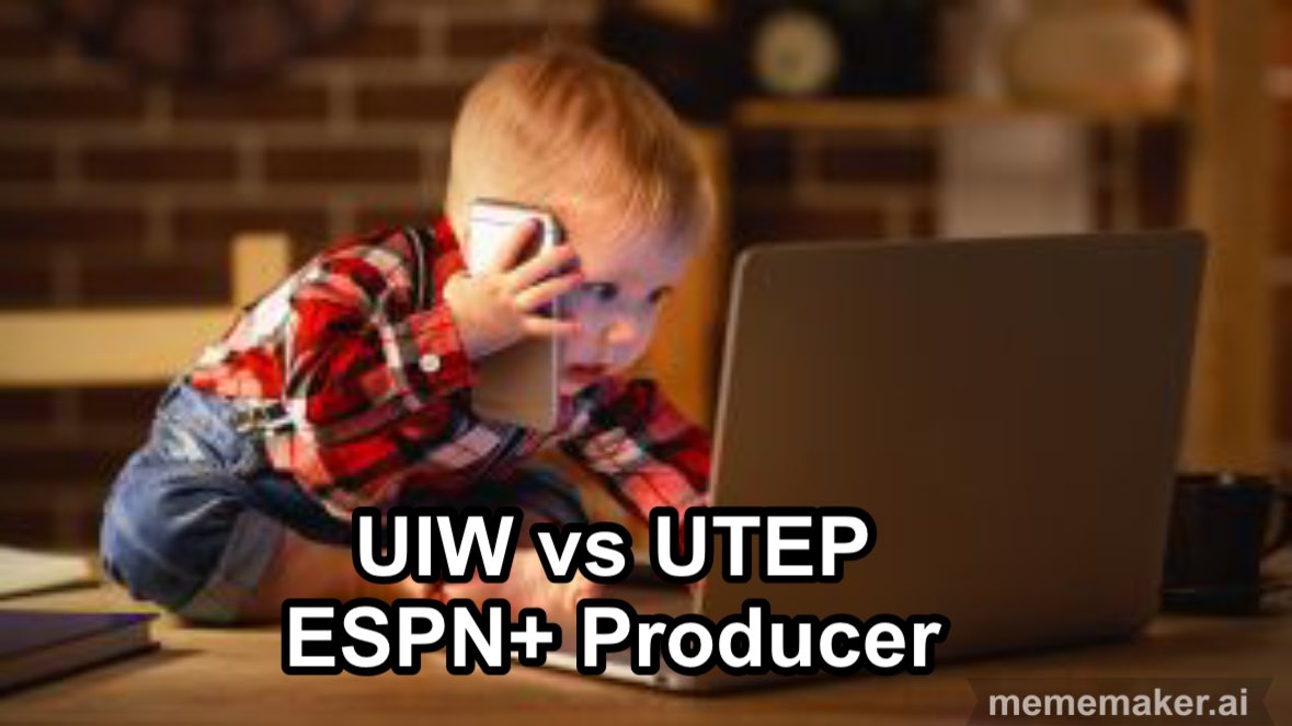 This has to be going on…. 

#UTEP #UTEPfootball #UIW #UIWvsUTEP @espn @ESPNPlus #ESPN #CollegeFootball