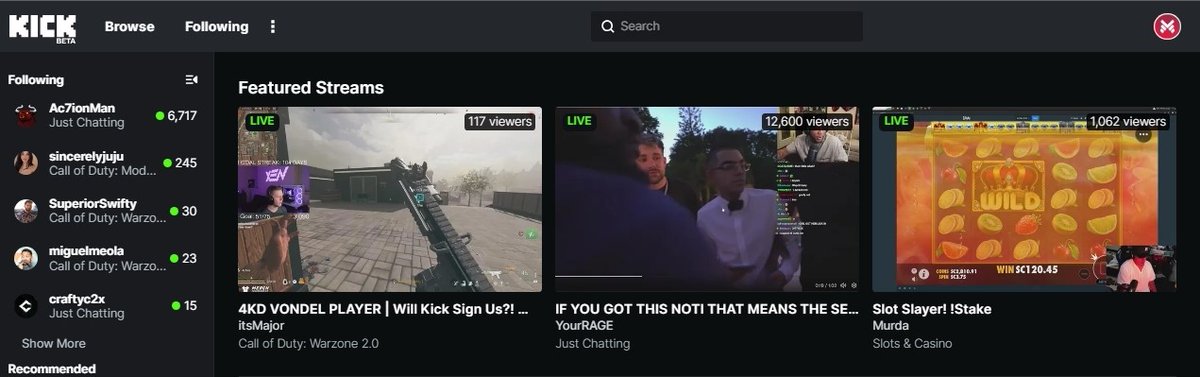 yoitsMajorr's tweet photo. WHATTTT @kick showed up and put us on the homepage!! THANK YOU GUYS ♥️ https://t.co/1kO7KRIqjB