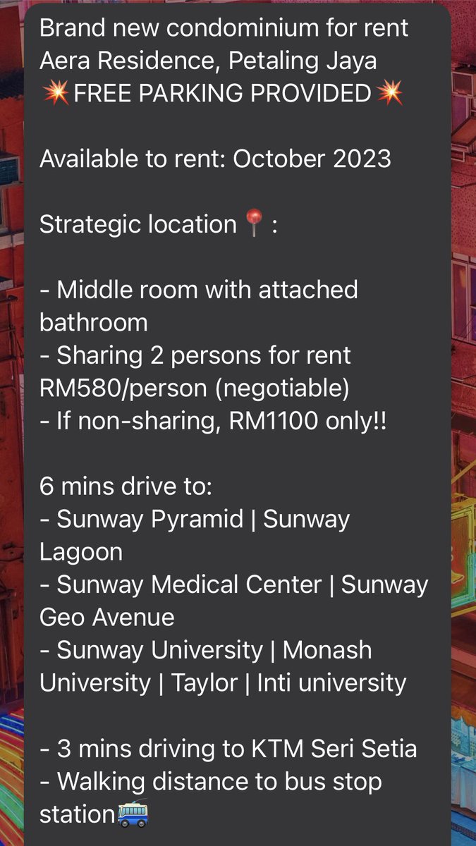 EpiphanyScarf's tweet photo. Bilik sewa area Petaling Jaya, kemasukan Oktober. @mybiliksewa @NakBilik https://t.co/jIonnGoftz
