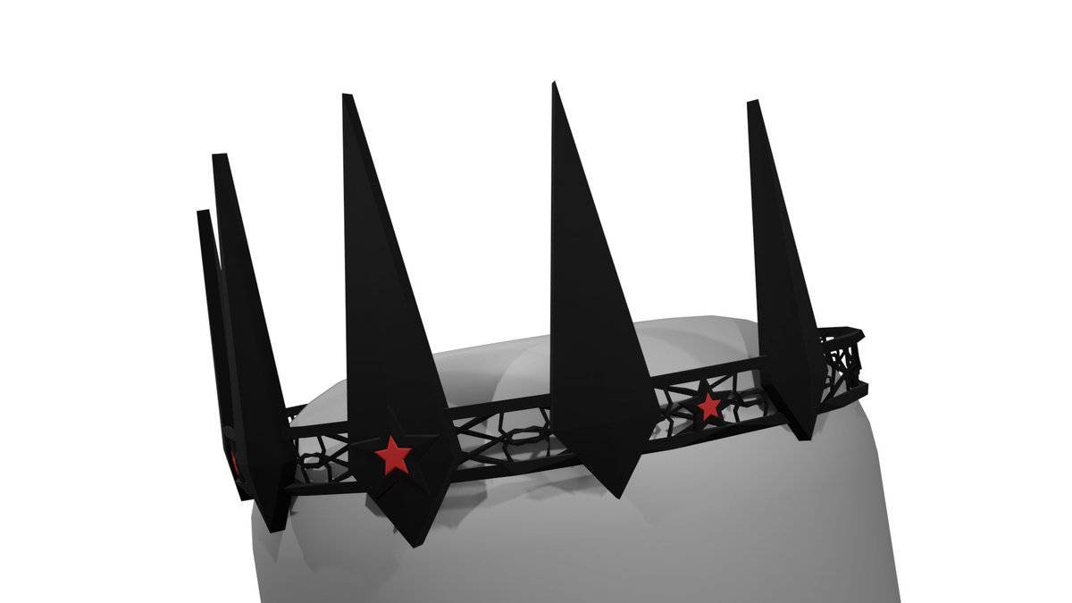AstroMonkeyDev's tweet image. UGC Concept #12 | Red Star Jewel Dark Crown  #roblox #robloxart #RobloxUGC #RobloxDevs