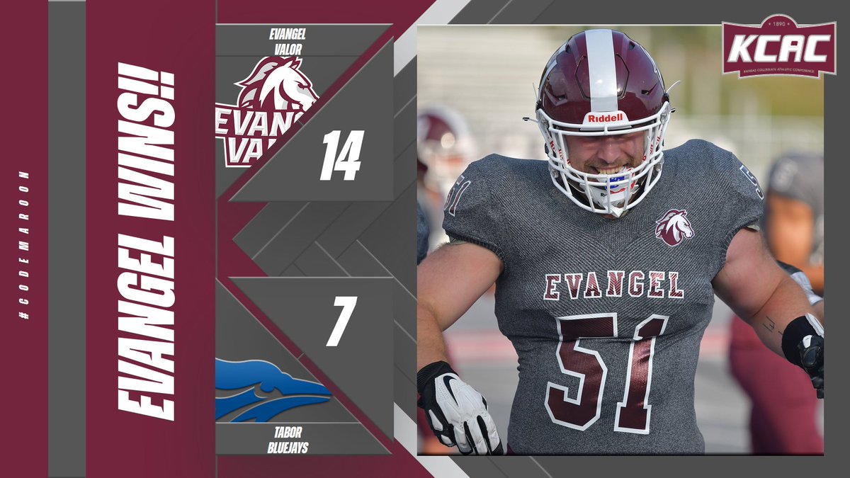 Evangel_FB's tweet image. 2-0 in the KCAC.

#OneValor