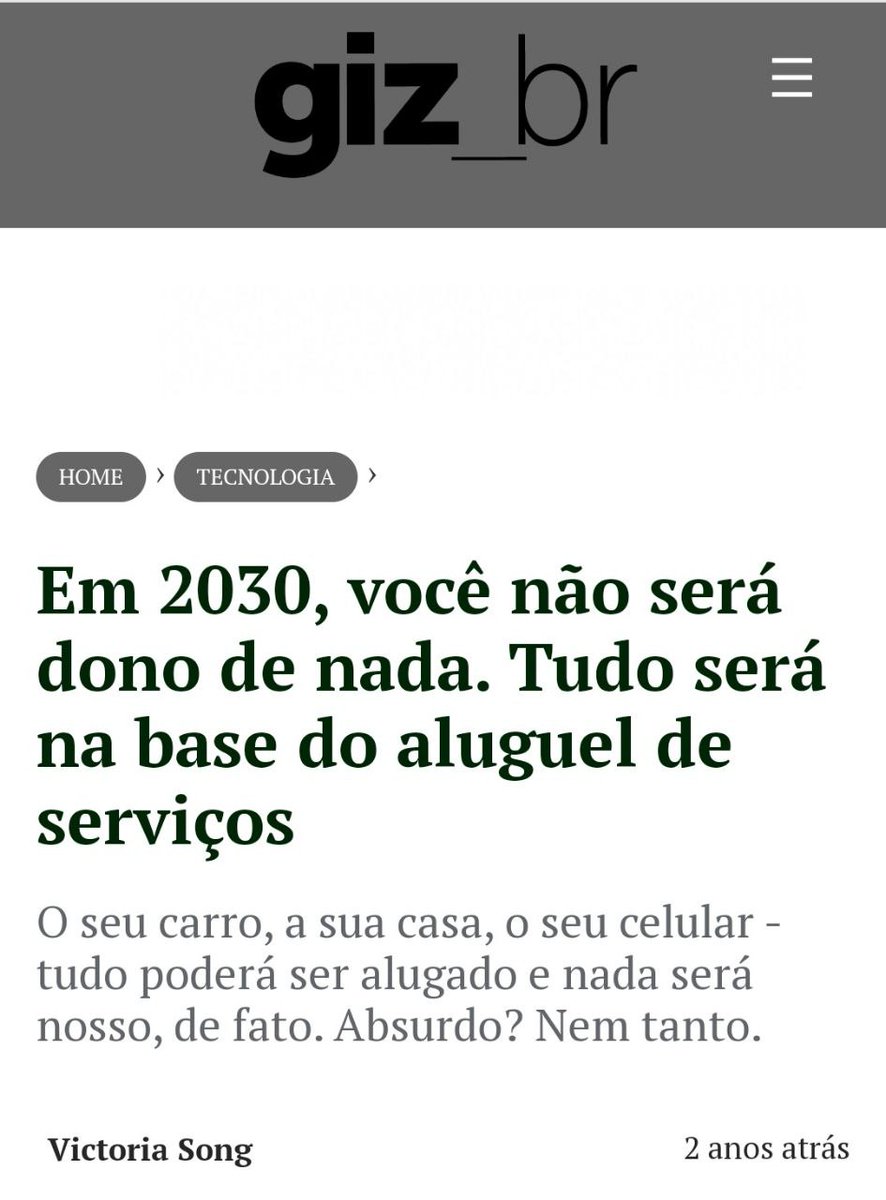 HenriqueSoldani's tweet photo. Após ler tudo, encaminhe a postagem para seus amigos e colegas de esquerda. Acho que nem eles estão ligados no discurso de Moreira, inspirado na campanha da Agenda 2030 do Fórum Econômico Mundial que divulgou a seguinte frase: "Você não terá nada. Você será feliz". https://t.co/R0GEmHl0dL