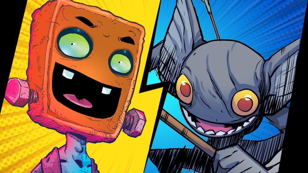 BadBugMediaLLC's tweet photo. Be sure to sign up for a DOUBLE FEATURE debut of our new series' Cereal Killer and Welcome to Monster World. https://t.co/ONHbN9MVVA 
#comicbooks #comics #ComicArt #kickstarter https://t.co/Ao3cDP21L6