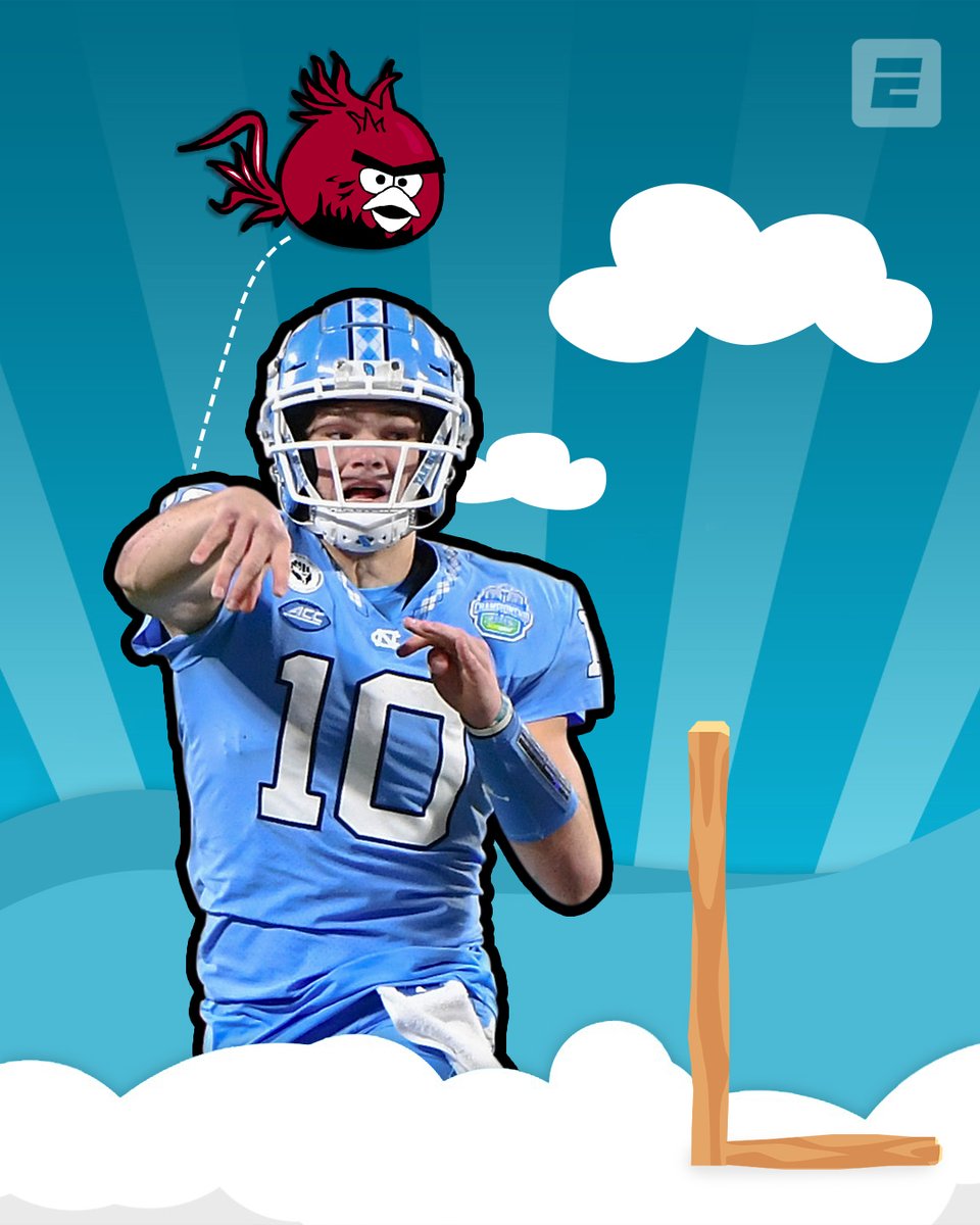 Drake Maye and the Tar Heels served up an L to the Gamecocks 😤