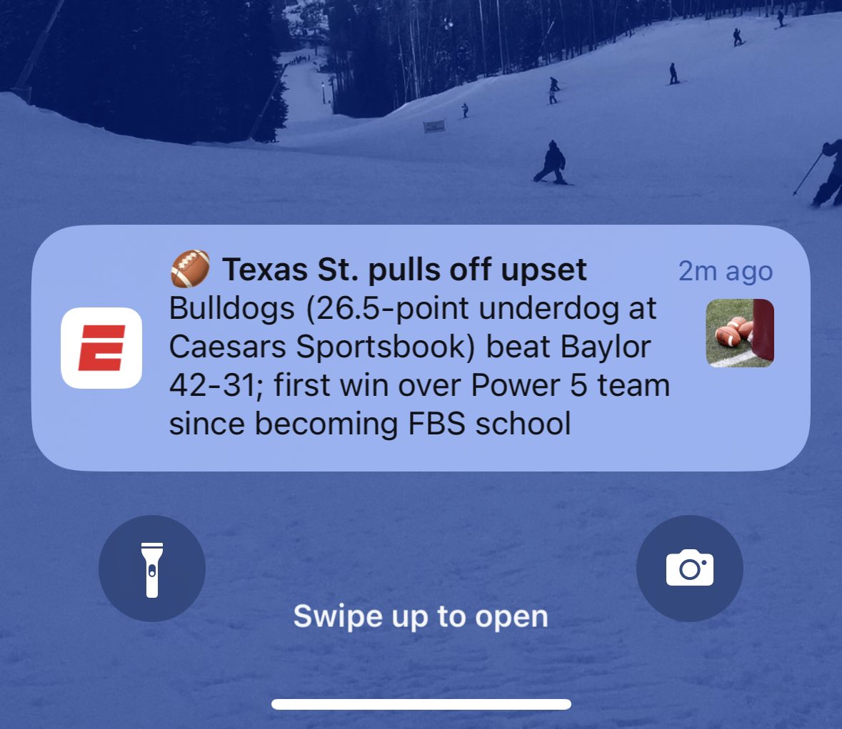 David_from_TX's tweet photo. @ESPN it’s the Bobcats. Put some respect on our name #EatEmUp #TXST https://t.co/gRrdgFkeRr