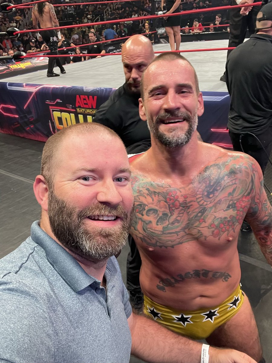 Brent_Ski's tweet photo. The last live show before “the” PPV.
#CMPunk #AEW #AEWAllIn #firedthewrongguy https://t.co/Y8lTVSKFbc