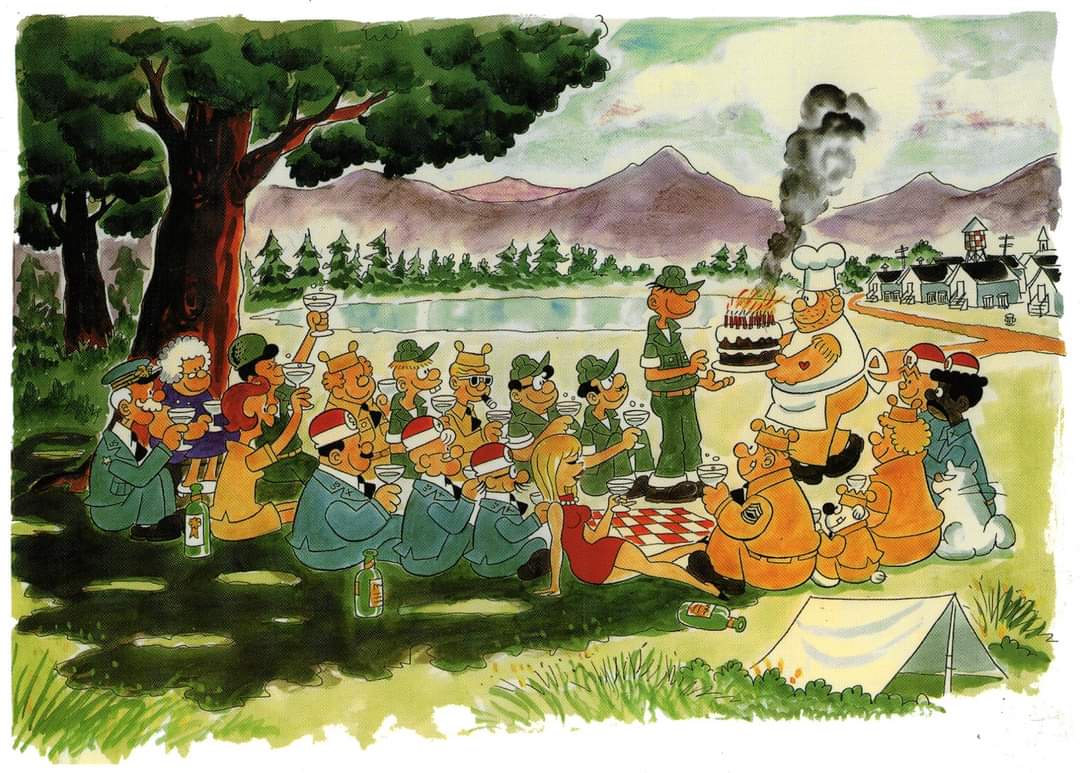 AmbGurjitSingh's tweet image. Wishing #MortWalker on his #centenary.
He provided immense mirth through #BeetleBailey and his cohort of comic friends.