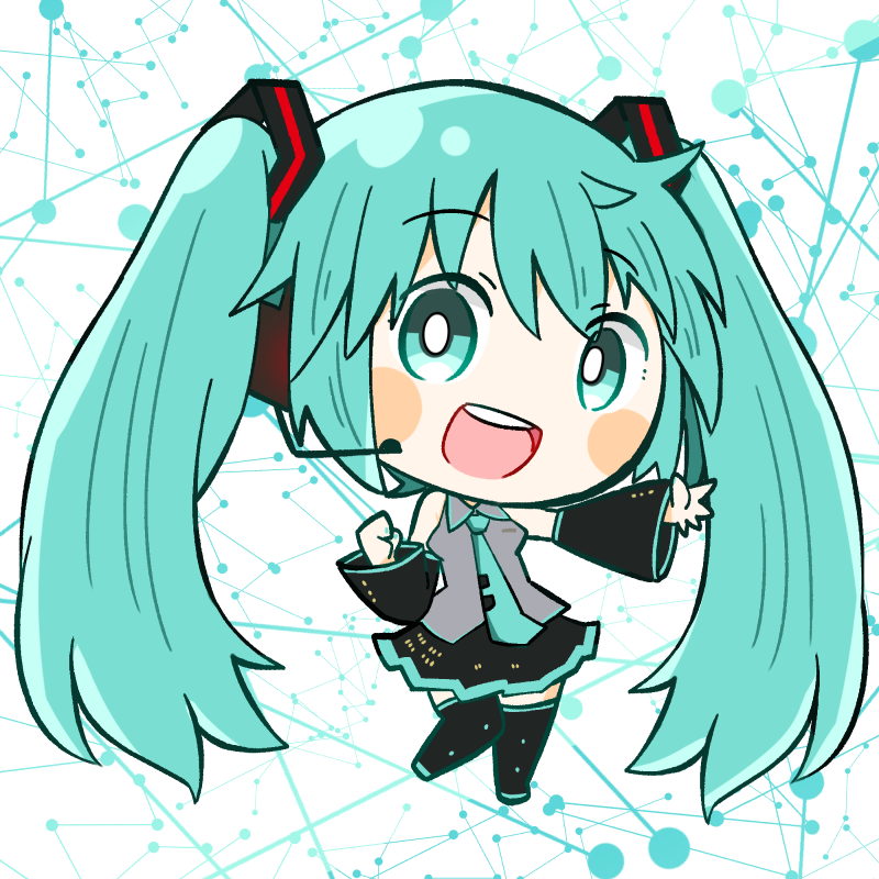 初音ミク 「ミクチャン!(*゜∀゜)=3 」|あすたのイラスト