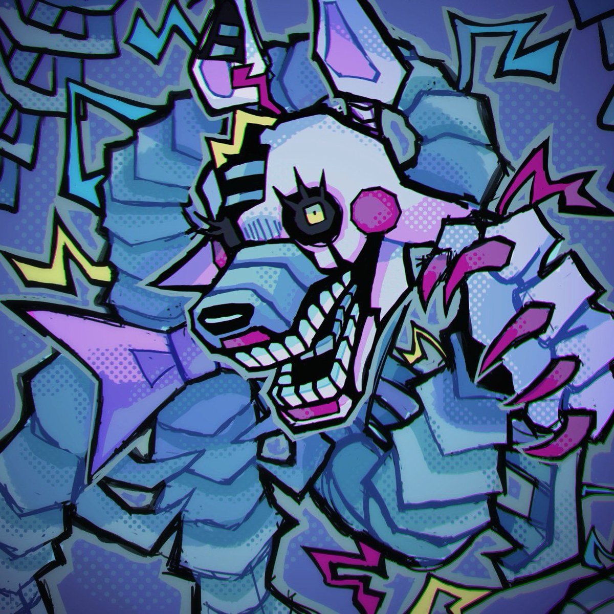 Kuroten14's tweet photo. Nightmare Mangle!

#FNAF
#fanart
#artwork https://t.co/WXSmx5f4bP
