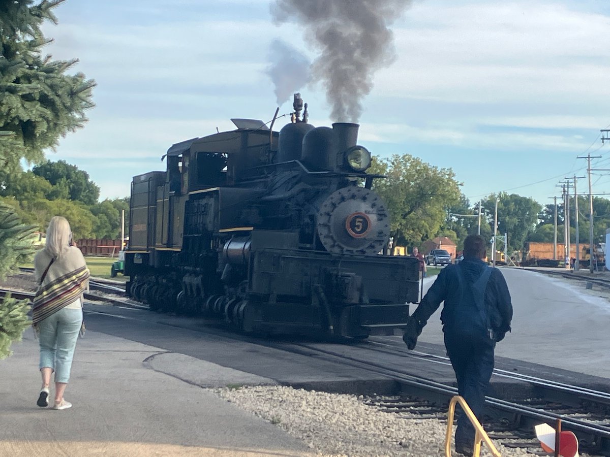 I had my first day as a student fireman on our Shay at the Illinois Railway Museum, it was very cool and worth it!