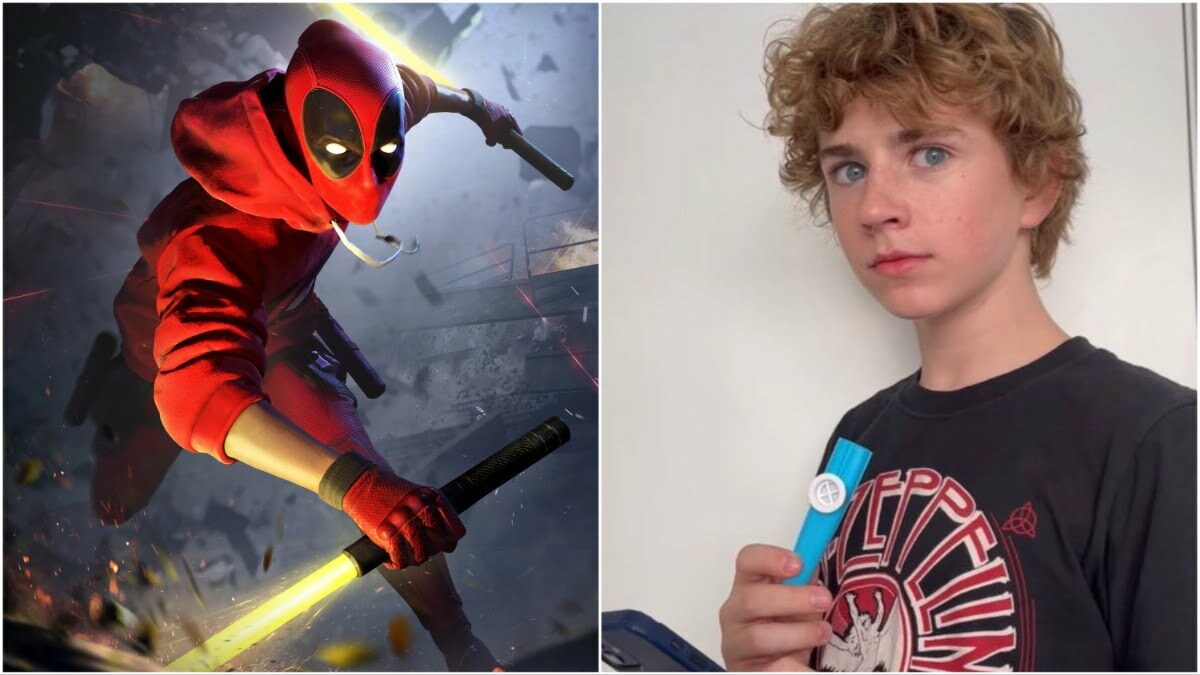 CapitanAlex29's tweet photo. El actor RyanReynolds dió un me gusta a un tweet que situaba al actor WalkerScobell como #KidDeadpool en la película de #Deadpool3 de #MarvelStudios. https://t.co/EGV9MIkPXF