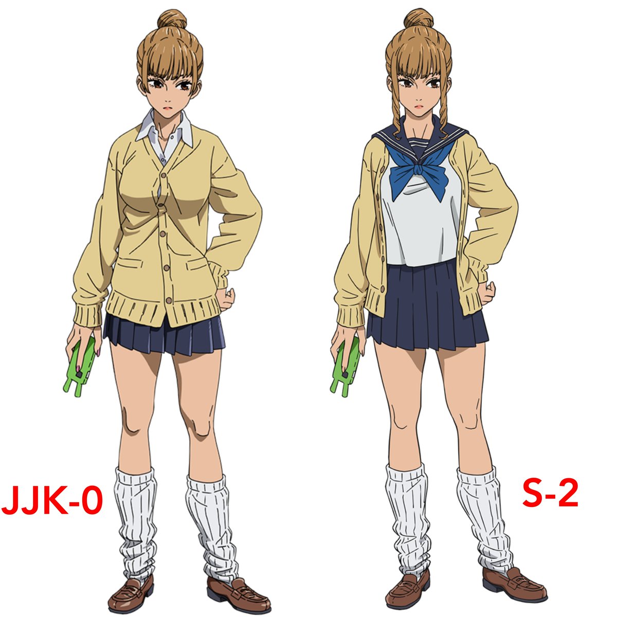 Go_Jover's tweet photo. Nanako &amp; Mimiko design compared to JJK-0 https://t.co/NAFL9f9qFO