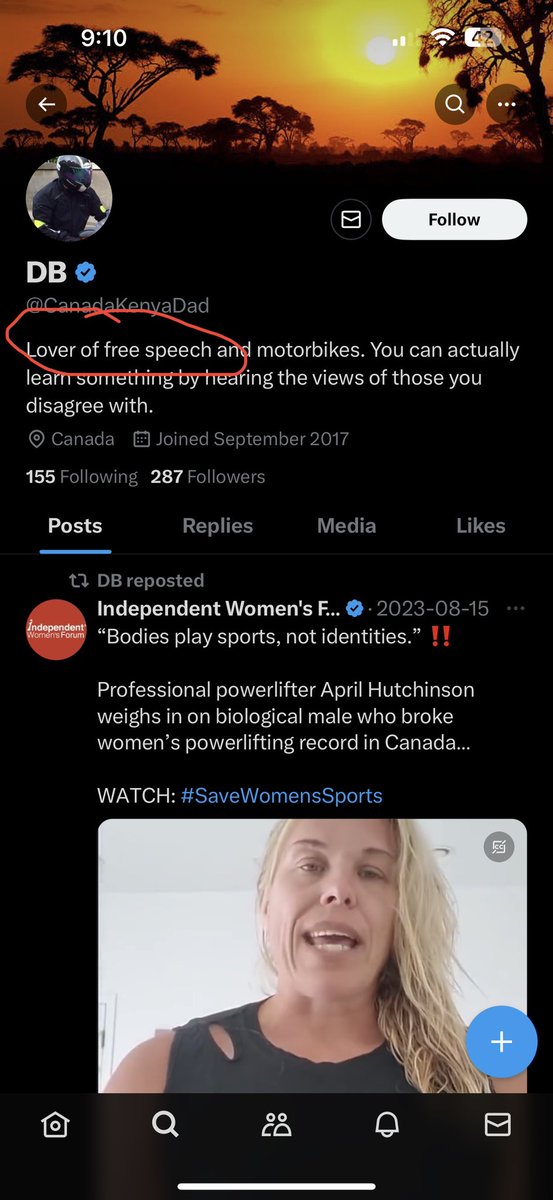 HumbleYour's tweet photo. @CanadaKenyaDad 
Free speech eh? 
You are such a baby. 
You know what will hurt you more than words? 
Your own stupidity. https://t.co/8tM54BuM0n