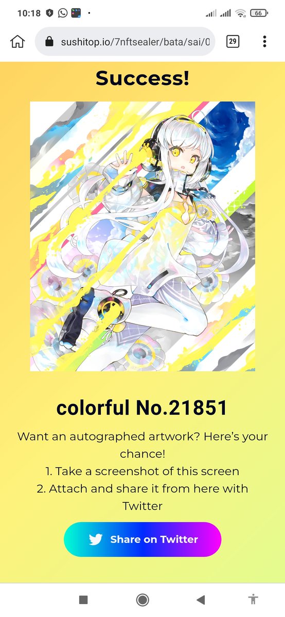 BpAndri1's tweet photo. I just claimed "colorful " No.21851 by @IZUMOofficial #SAIbyIZUMO https://t.co/tAqBsAcPFU https://t.co/VYN2zLcmY7
