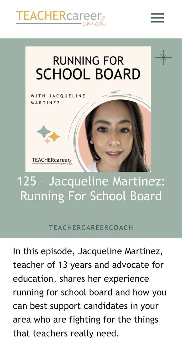LaTexasEdvocate's tweet photo. Thank you @tcareercoach  for inviting me to share my experience on your podcast! https://t.co/EUS9MyLrab