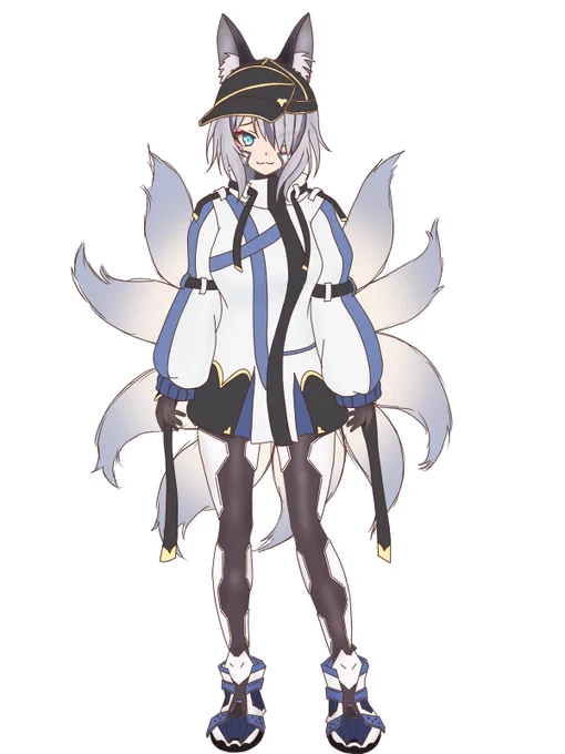 #稲荷いろは新衣装サイバーパンクっぽい感じだけど脱げば目隠れとスーツであってほしいです。 