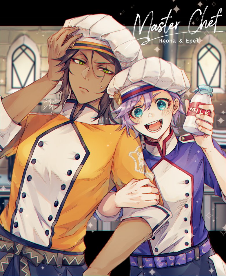 マスターシェフ🐄レオナ＆エペル マジフト部師弟ペアなの可愛すぎる✨