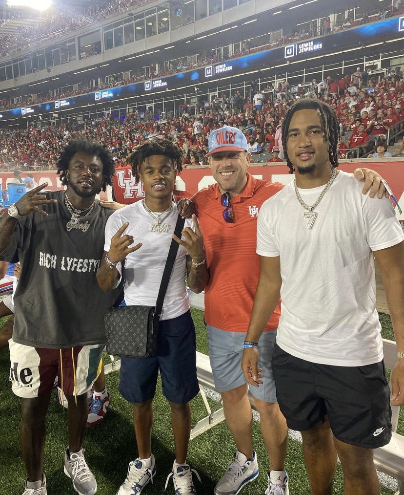 nick__schwager's tweet photo. C.J Stroud, Case Keenum and Tank Dell tonight. 🤘🤘🤘 https://t.co/NZ0pPl3C7p