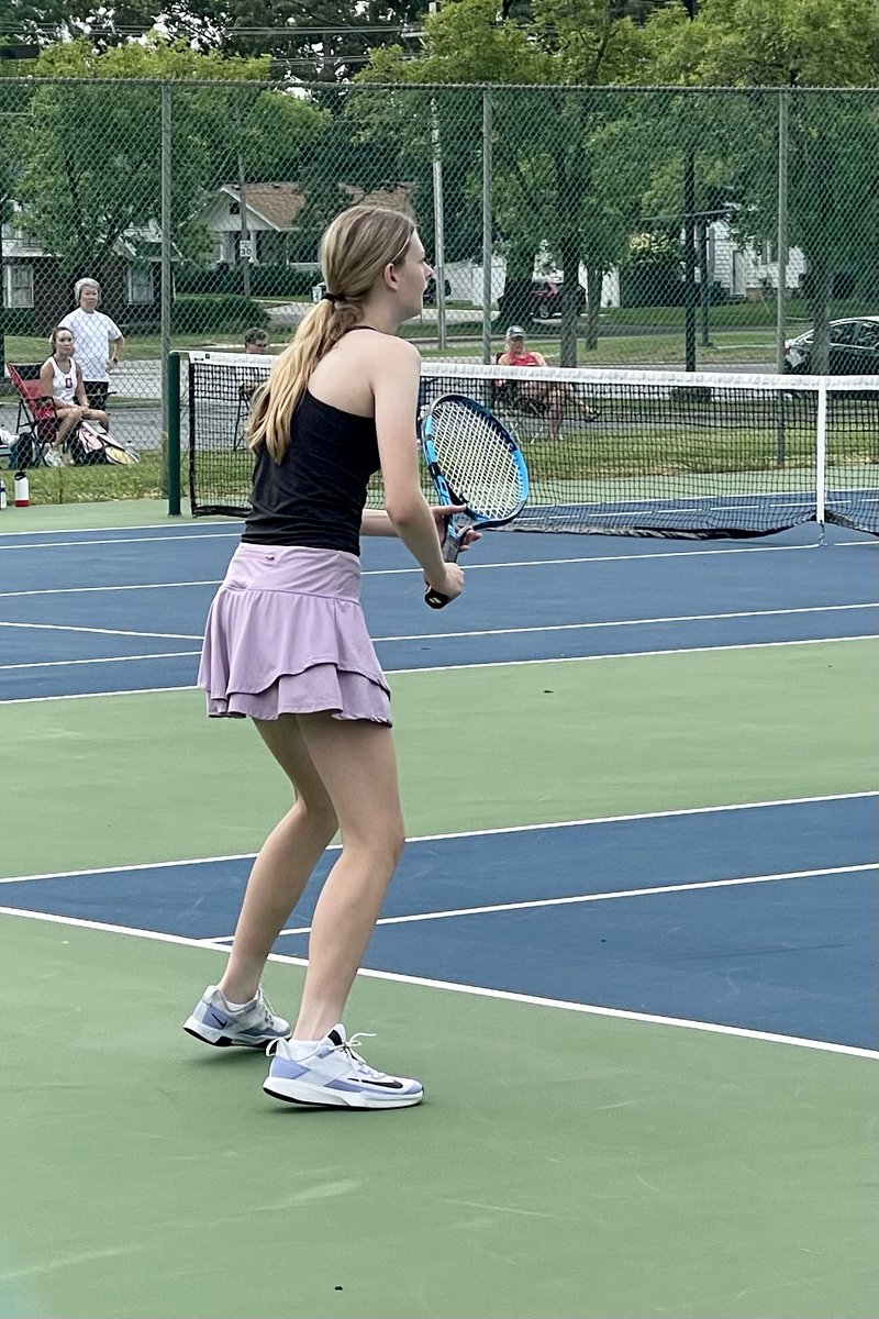 HunterHill2027's tweet photo. Just finished up my first week of Freshman year tennis. Iโm having a great time and learning a lot! #gocycs https://t.co/P4DvAftApb