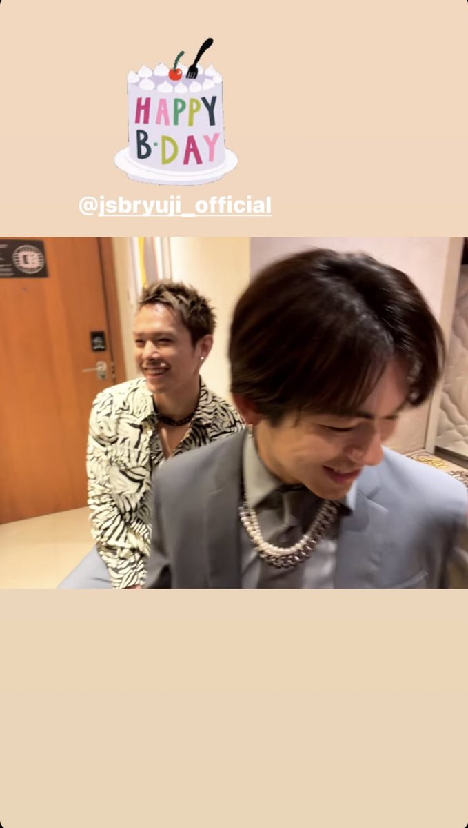 jsb3_yuki's tweet photo. 隆二くん　誕生日　ストーリー https://t.co/SAlJcasyvz