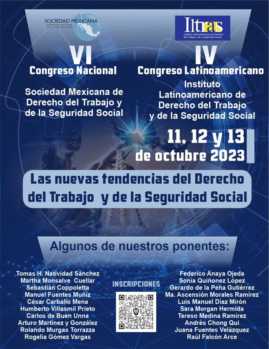 CoLaborAndo_'s tweet photo. Los invitamos al VI Congreso Nacional de la @SMDTSS2 y al IV Congreso Latinoamericano del #ILTRAS este 11, 12 y 13 de octubre. https://t.co/x0SziLkVRe