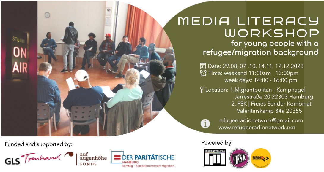 🗣️Media Literacy Workshop 2023 - RRN refugeeradionetwork.net/2/post/2023/09… 
🔖 Admission: FREE🆓