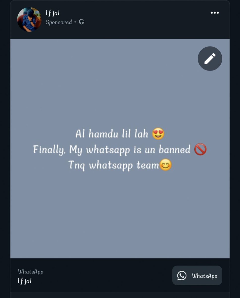 IfjalH's tweet photo. Thank you @WhatsApp @wa_status https://t.co/aRdCnGMPT1