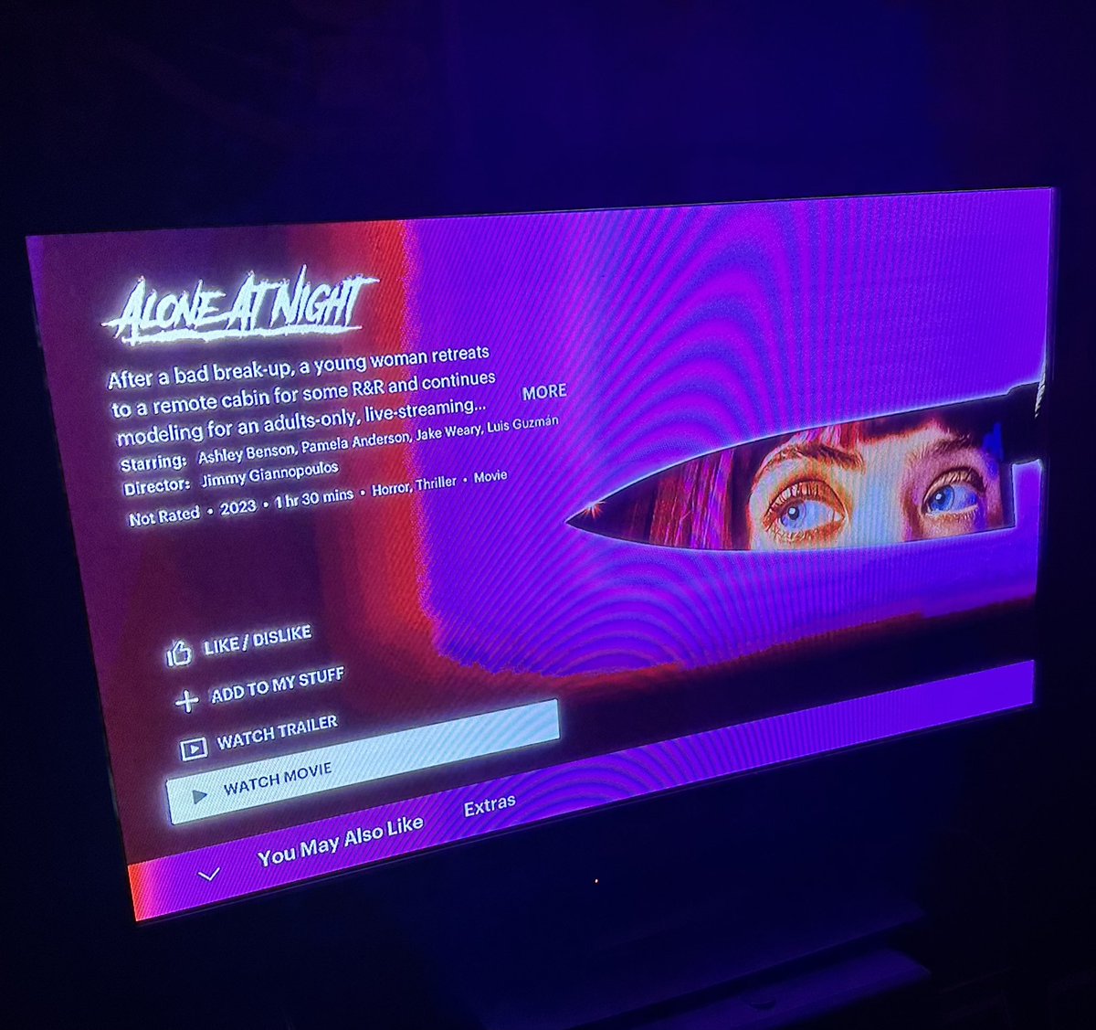 DlEDlEmyDARLlNG's tweet photo. A slasher movie starring Pam Anderson, Winnie Harlow, Sky Ferreira, and Paris Hilton? #AloneAtNight should be the #1 blockbuster of the decade. https://t.co/0PH2XcDZc8