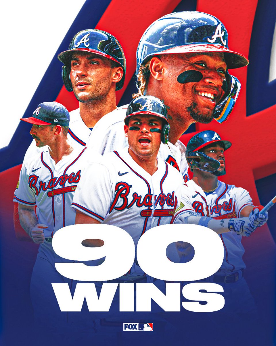 FIRST TO 90 WINS ⚾️ <a href="/Braves/">Atlanta Braves</a>