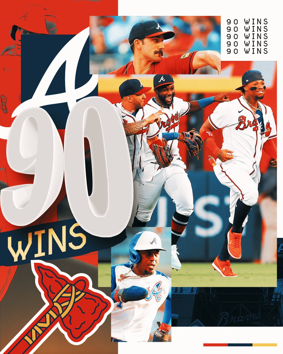 That's NINETY wins for the <a href="/Braves/">Atlanta Braves</a>. 😮‍💨

They've taken three straight in LA!