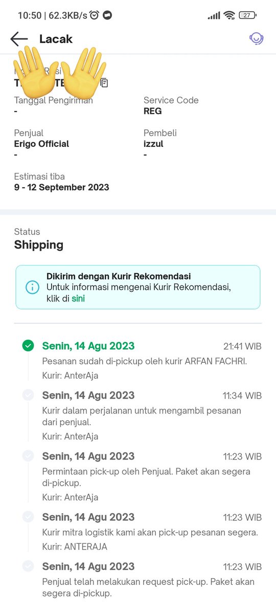 Zung01's tweet photo. Berita sedih hari ini.
Gw gagal memakai fortune tokyo dari @officialJKT48 @erigostore .Dikarenakan paket hilang saat perjalanan oleh kurir @anteraja_id .Baiklah saatnya mengklaim refund.Bisa gak si refundnya kaos fortune tokyo lagi?Gw pengen banget padahal @erigostore @tokopedia https://t.co/AibhKtgMhC