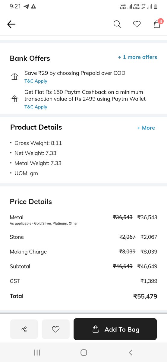 Joshnadas's tweet photo. @AJIOLife Hi I never ever understood this calculations. Can u specify if I am miscalculating something? How come the total is more. https://t.co/fYKZNEed1R
