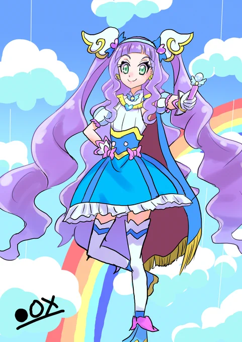 キュアマジェスティスカイフォームとかあってもいい。。。v|ω・`)そんな伏線なかった #ひろプリ #precure