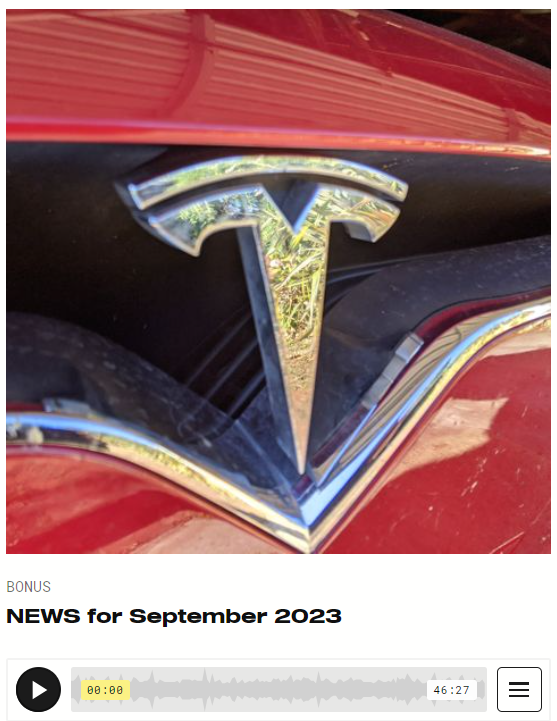 AllThatsTesla's tweet photo. Martin and Alex catch up with all the news on the Tesla "front" and what's happening around New Zealand.  Available now on Patreon and from 7pm on our website https://t.co/HgT8HQJg5M https://t.co/0wnlLnhWVR