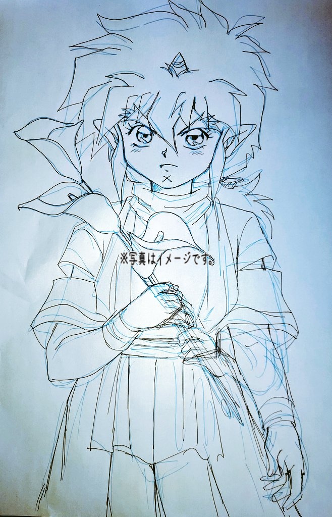 これ、虎王様のお顔描く時は気合いが必要‼️な例✨

最初のラフ⇐から、気合い入れ直して描いた下書き⇒お顔が別人‼️(笑)🤣💕💖

気合い入れ過ぎてムスッってお顔になってしまったのはここだけの話💦 