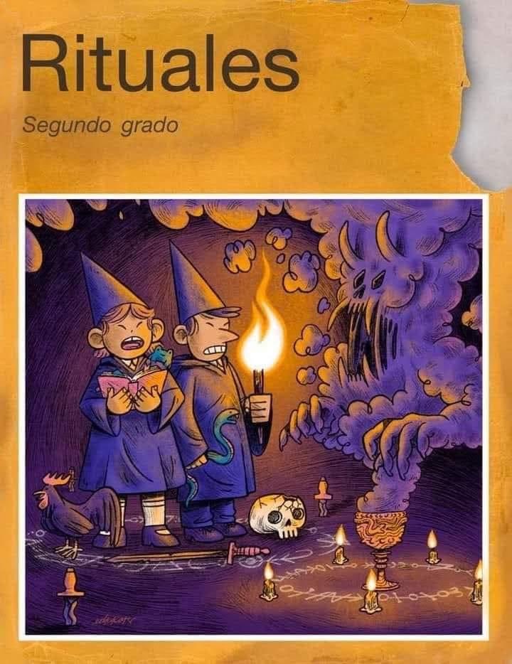 aperezmendizaba's tweet photo. @MemeYamelCA acabo de ver tu video de la SEP y sus libros con brujería, inmediatamente pensé en este bonito meme: https://t.co/3zXl48Inoi
