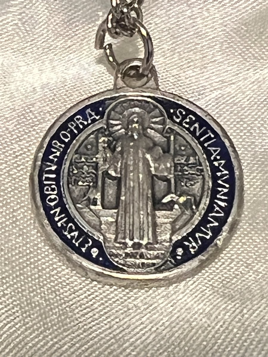 ITALIAN Red Blue Enamel #SaintBenedict Medal 1.25' Pendant 20' Chain w/Box #christianjewelry #gifts #catholicmedals #catholicsaints #enameljewelry #religiousgifts #Italiangifts #collectibles #faith #catholicgifts #giftideas #gifts #ebayfinds  ebay.com/itm/2663981456… #eBay  @eBay